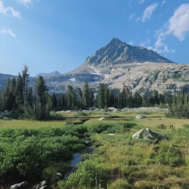 A depiction of Buck's Peak in Idaho