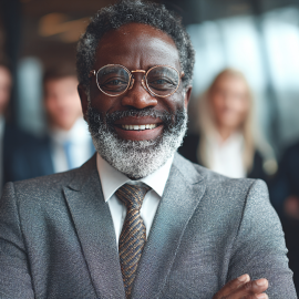 An entrepreneur modeling great leadership in front of his employees