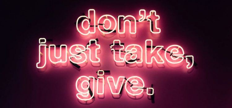 Be a Giver, Not a Taker: Giving as a Path to Success