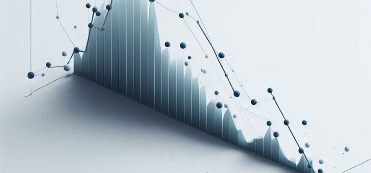 An illustration of constrained optimization in economics as a graph with a downward trend.