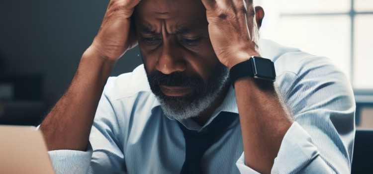Andrew Huberman on Stress and Time Perception A stressed man at work