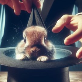 A magician pulling a rabbit from a hat