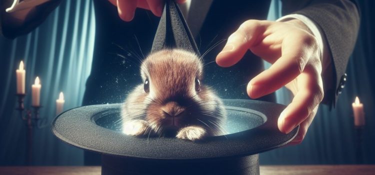 Influence Perception (and Stop Trying to Change Reality) A magician pulling a rabbit from a hat