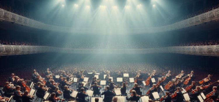 Prefrontal Cortex Dysfunction Symptoms & Remedies (Dr. Amen) An orchestra playing in a concert hall with lights shining on them.