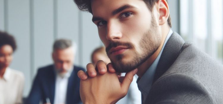 Professional men having a meeting indoors