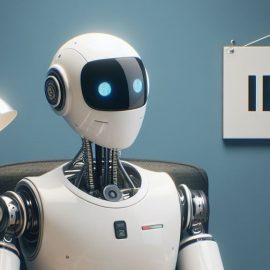 A robot working at the IRS