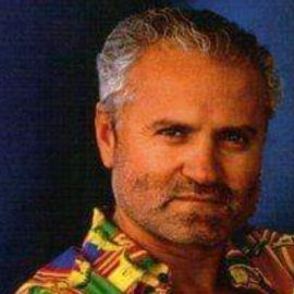 Fashion designer Gianni Versace posing for a picture.