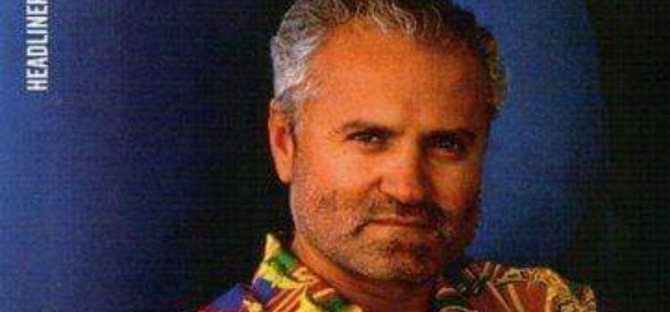 Fashion designer Gianni Versace posing for a picture.