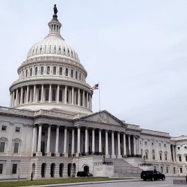 Capitol building in Washington DC where the United States Congress works to avoid a government shutdown