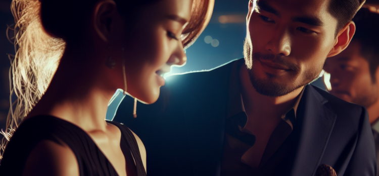 How to Date a Woman: Staying Attuned to Her Feelings A man in a bar demonstrating how to date a woman