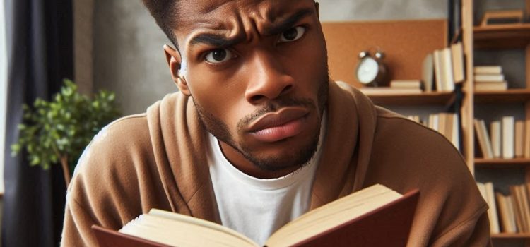 Heresy in The Shack? What the Book Says About God a man reading a book and looking skeptical illustrates an examination of the claims of heresy in The Shack