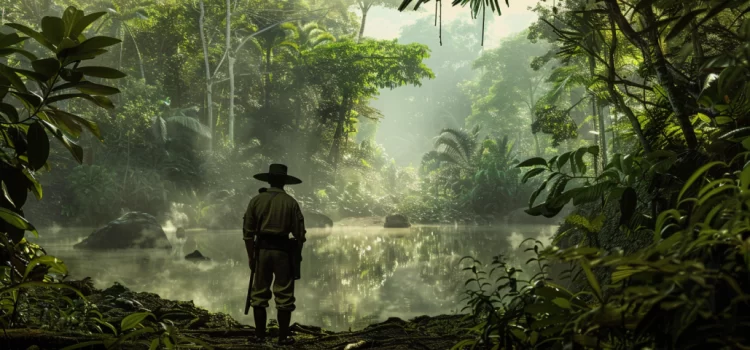 Who Was Percy Fawcett? His Upbringing and Early Expeditions An explorer in the Amazon Rainforest in the early 1900s.