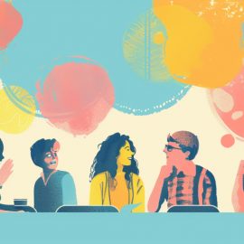 a group of people discuss approaches to fighting body discrimination in society