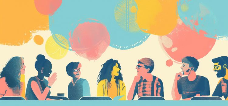 Fight Body Discrimination With Tips From Sonya Renee Taylor a group of people discuss approaches to fighting body discrimination in society