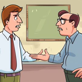 A salesperson being told "no" by a customer, learning how to handle rejection in sales.
