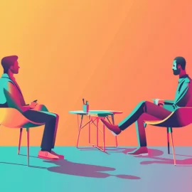 An employer interviewing a candidate for a job, displaying what employers are looking for.