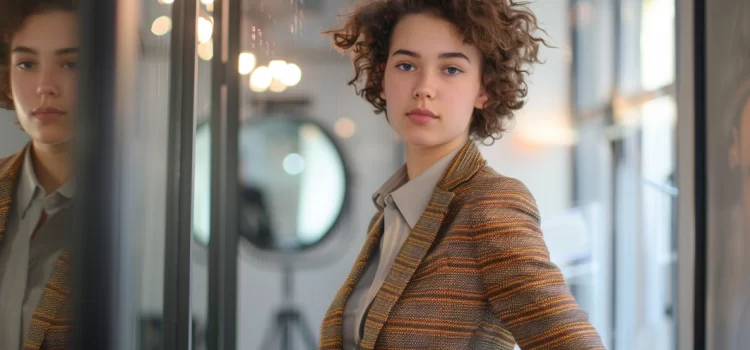 How to Ace a Job Interview: Tips for Prep & Answering Tough Qs A young woman in front of a mirror ready to ace a job interview
