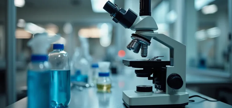 Who Invented CRISPR Technology? A Tale of Partners & Rivals A microscope in a lab illustrates who invented CRISPR technology