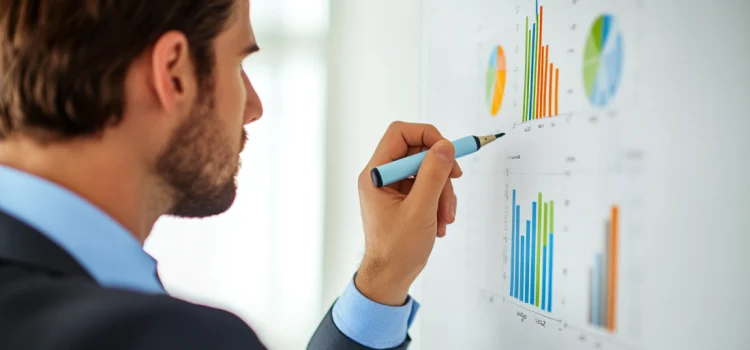 The Must-Have Qualities of a Modern Business Strategy A businessman drawing up a modern business strategy on a whiteboard
