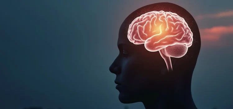 Dan Siegel: Integration Is Facilitated by the Wheel Meditation A silhouette of a person's head in profile with their eyes closed and their brain highlighted illustrates neural integration