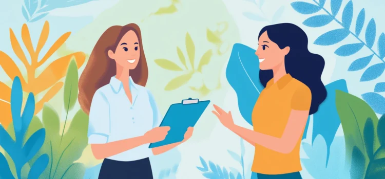How to Change Employee Behavior: 3 Factors to Target A manager attempting to change employee behavior by talking to her with a clipboard of notes in her hand