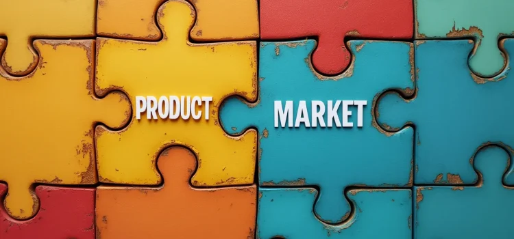 Dan Olsen: Product-Market Fit Is Paramount to Success A puzzle piece labeled "Product" fitting perfectly into a puzzle labeled "Market" illustrates product-market fit