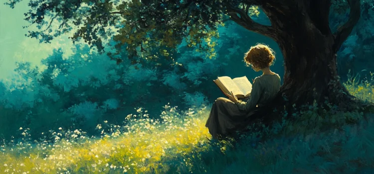 Taking Charge of Adult ADHD by Russell A. Barkley: Book Overview A person reading a book while sitting next to a tree