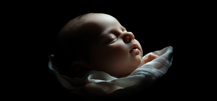Fading Method of Sleep Training: 2 Options for Tired Parents A newborn baby sleeping because of the fading method of sleep training
