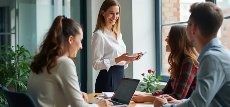 How to Execute Your Vision: Expert Advice From Michael Hyatt A professional woman leading a team at work illustrates how to execute your vision