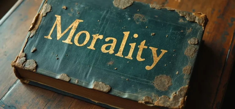 Friedrich Nietzsche: Morality Needs an Overhaul An old book in poor condition titled "Morality"