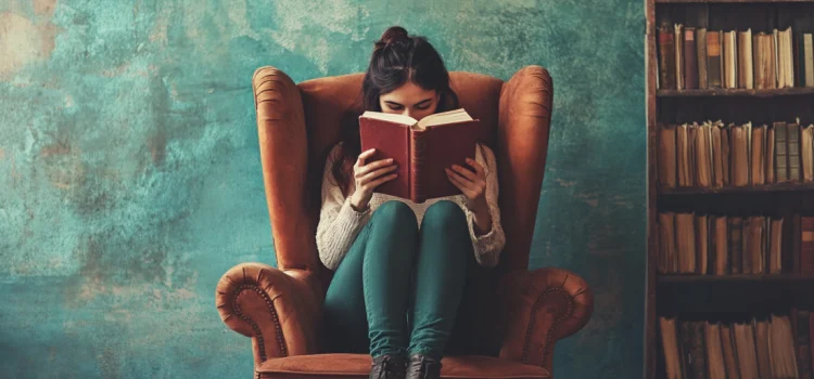 The Divided Mind by John E. Sarno: Book Overview A woman reading a book in a chair