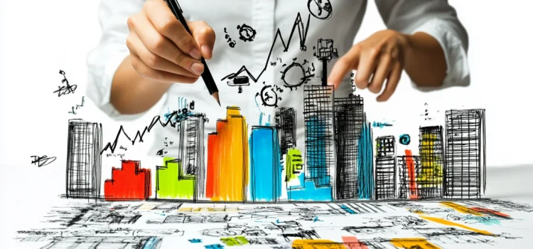 Business Maturity Model: 2 Strategies to Cement Your Position A person drawing up a business maturity model