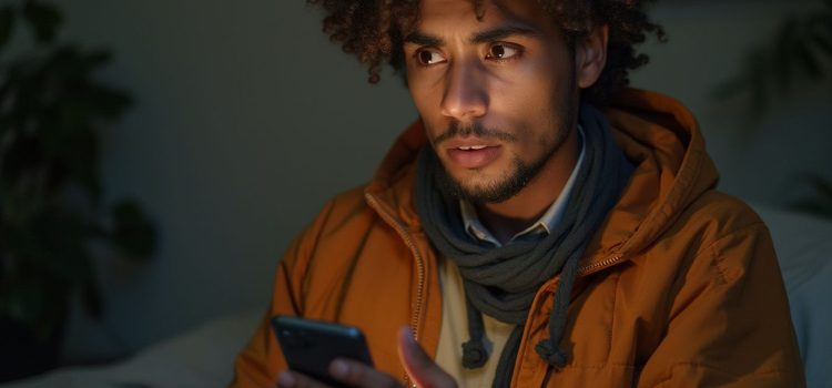 Why Is TikTok Dangerous? Why You Can’t Trust Its News Feed A concerned-looking man holding a mobile phone illustrates the question, "Why is TikTok dangerous?"