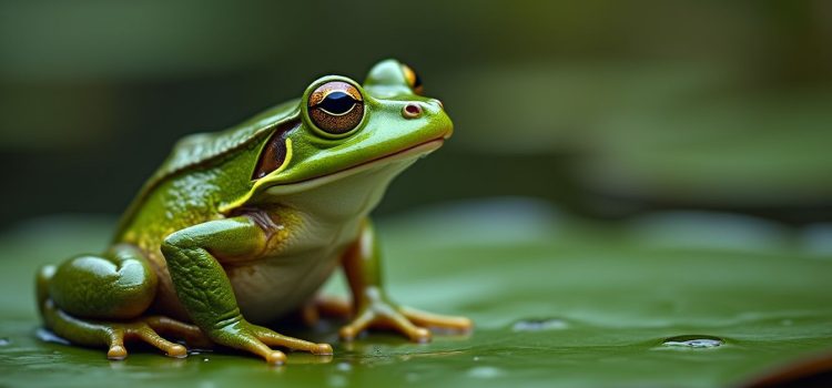 Do Animals Feel Pain? Here’s What Scientists Know (Ed Yong) A frog on a lily pad illustrates the question, "Do animals feel pain?"