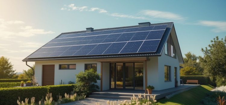 What Are the Limitations of the Green Revolution? (False Alarm) A house with solar panels on the roof illustrates what the limitations of the green revolution are