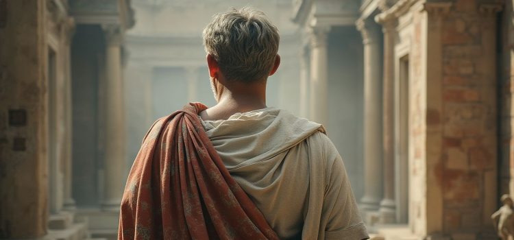Who Was Seneca? Philosopher, Playwright, & Political Aide An ancient Roman philosopher, seen from behind