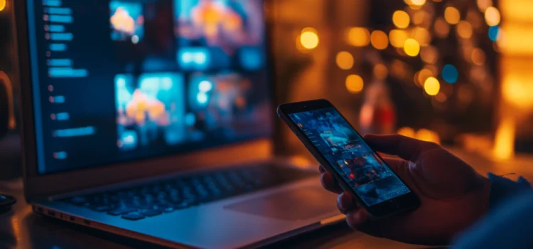 Why Having a Short Attention Span Might Be an Advantage A person using their phone and laptop at the same time because they have a short attention span