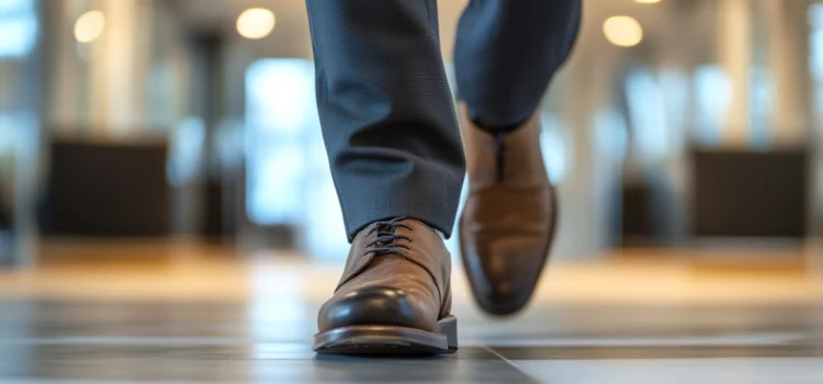 6 Effective Leadership Strategies That Will Transform Teams A man wearing business attire walking through a business and using effective leadership strategies