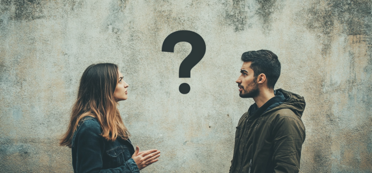 How to Ask Good Questions in Conversations A woman and a man asking good questions in a conversation
