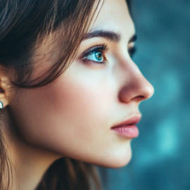 A focused woman wondering how to be a good listener