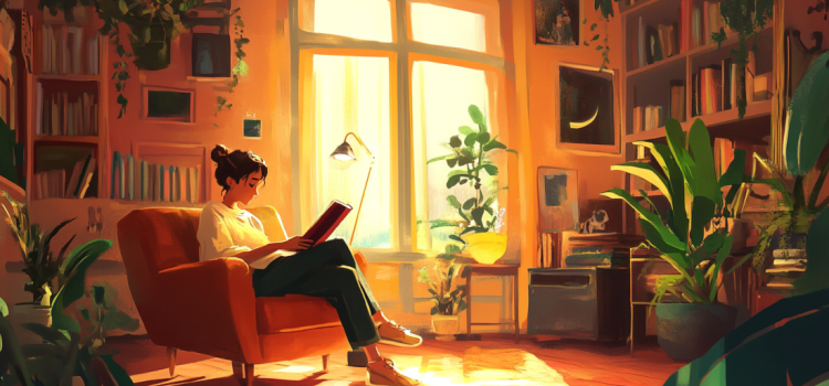 The Top 5 Laziness Does Not Exist Quotes by Devon Price A woman reading a book in a chair at home