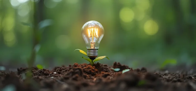 How to Be Insightful: Cultivating Ground for New Ideas to Sprout A light bulb growing out of the ground illustrates how to be insightful