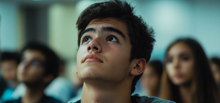 The 4 Types of Attention in Psychology & What They Mean Un alumno mostrando uno de los cuatro tipos de atención en psicología en un aula