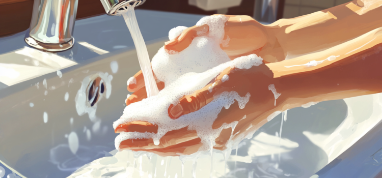 The Functional Medicine Approach to Autoimmune Disease An up close graphic of hands washing with soap in a sink