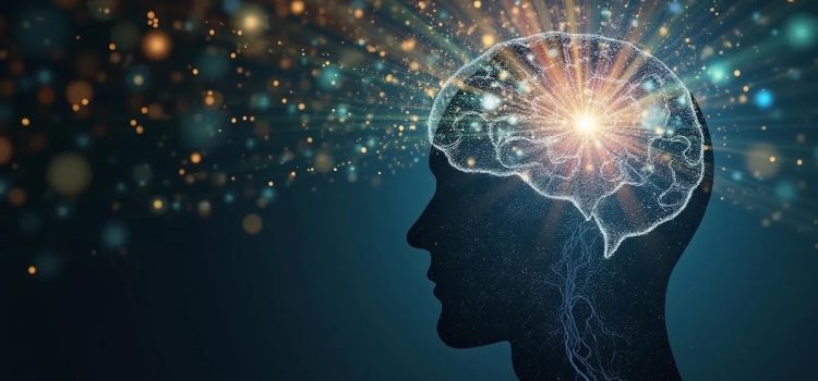Leor Zmigrod’s The Ideological Brain: Book Overview An illustration of a person's brain with colorful light particles emanating from it