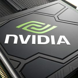 The Nvidia logo on a machine