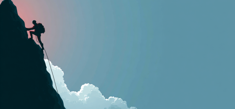 Inner Excellence by Jim Murphy: Book Overview & Lessons The silhouette of a person hiking to the peak of a mountain