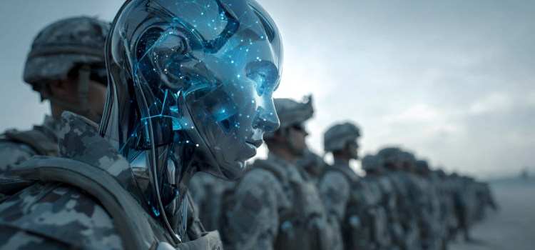 The Technological Republic: Book Overview & Takeaways An AI robot standing alongside soldiers in the U.S. military