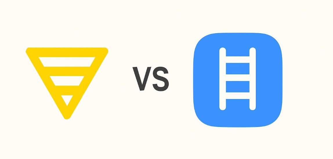 The Shortform logo vs. the Headway App logo on a plain background
