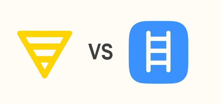 The Shortform logo vs. the Headway App logo on a plain background